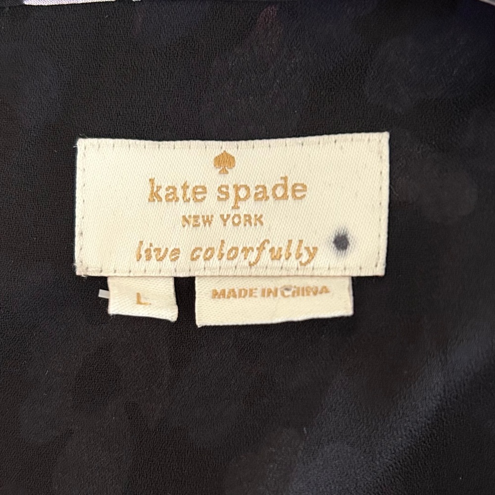 Kate Spade Floral Hydrangea Silk Double Layer Tank Size Large - Picture 7 of 9